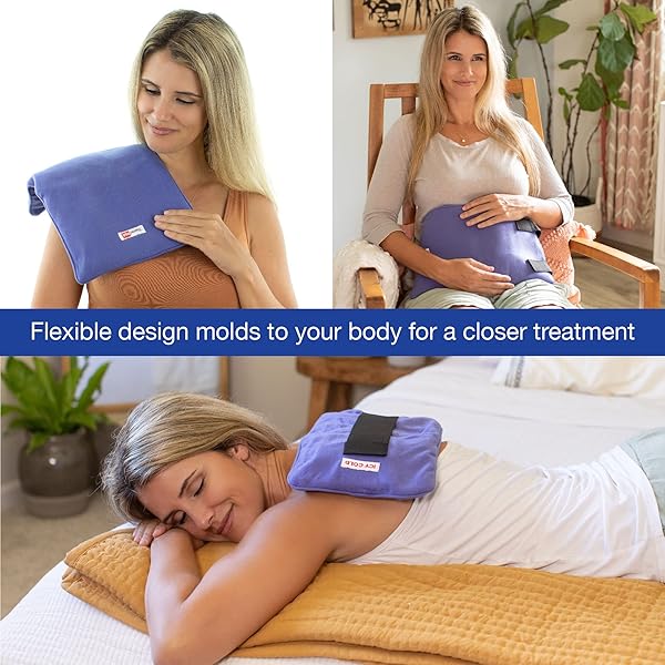 THERMIPAQ REUSABLE ICE PACK AND HOT COLD PACK FOR INJURIES – SHOULDER, ELBOW, ANKLES, BACK AND KNEE ICE PACK, X-LARGE, 9.5 INCHES X 16 INCHES, MICROWAVE HEATING PAD
