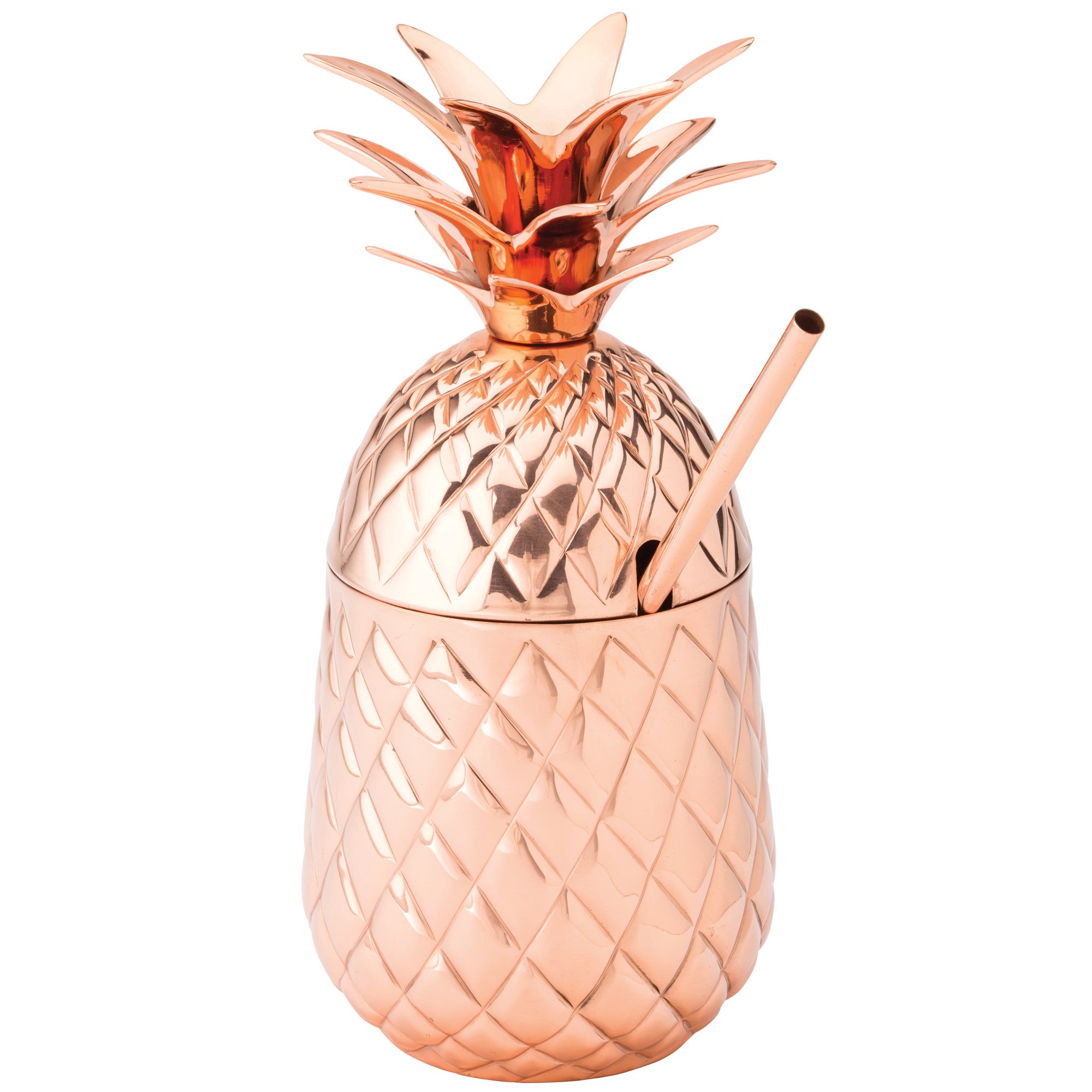 Utopia F92063 Hawaii Pineapple Glass, 20 oz., 57 cL, Copper