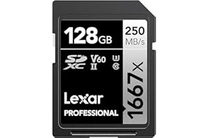 Lexar Professional 1667X 128GB SDXC Uhs-II/U3 Card (LSD128CBNA1667)