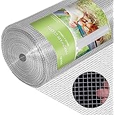 UULID Hardware Cloth 1/2 Inch 48 x 100 ft 19 Gauge Hot Dipped Galvanized After Welding Fence Wire Mesh Roll Hardware Mesh Chi