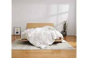 Brooklinen All Season Luxury Down Alternative Comforter, Vegan and Hypoallergenic – 100% Cotton Sateen Shell, Baffle Box Construction, King/California King Size | Best Down Alternative Comforter