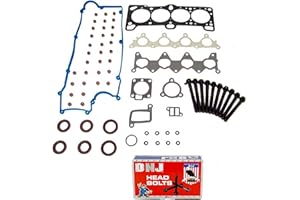DNJ HGB172 Cylinder Head Gasket Set with Head Bolt Kit for 2006-2011 Hyundai Kia Accent Rio Rio5 1.6L L4 16V DOHC 1599cc