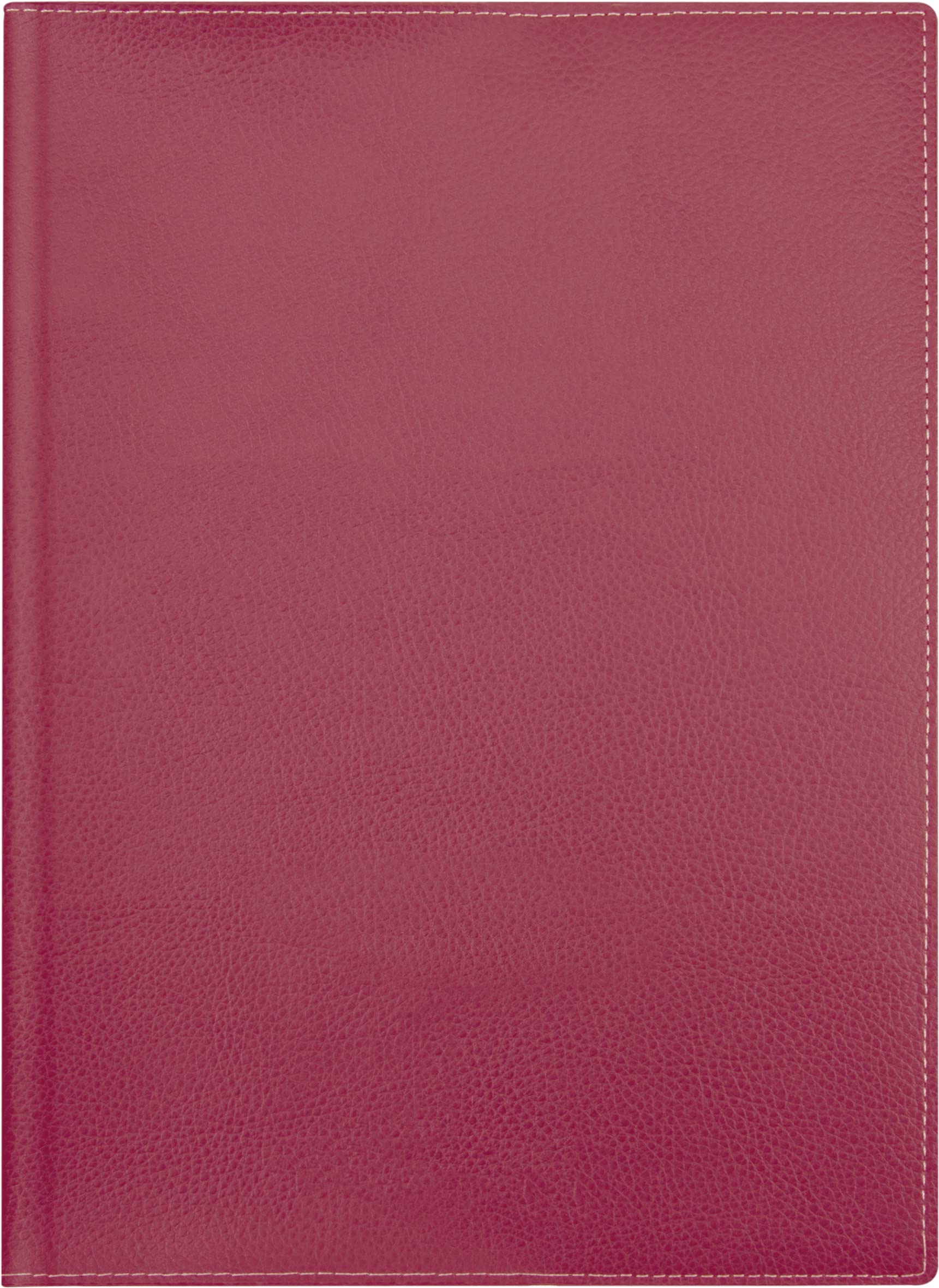 BRUNNEN Weekly Desk Planner Calendar Model 796 2024, 2 Pages = 1 Week, Sheet Size 14.8 x 20.8 cm, Red
