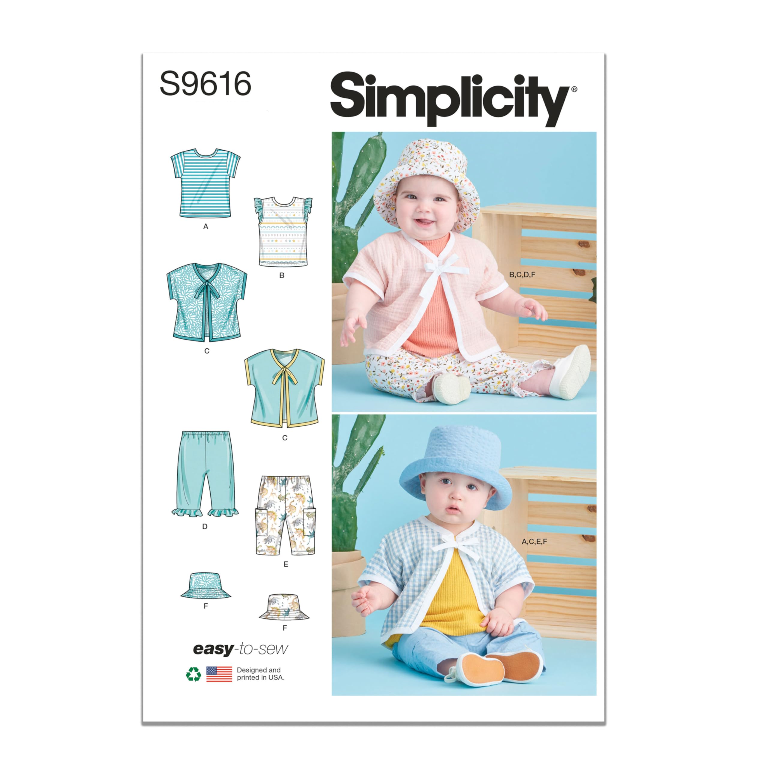 Simplicity SS9616A Baby Sportswear A (XS-S-M-L-XL)