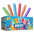Pop Ice Popsicle Variety Pack of 1.5 Oz Freezer Bars, Assorted Flavors, 80 Count