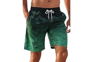 APTRO Men's Swim Trunks 9" Swim Shorts Quick Dry Bathing Suit Swimwear Beach Shorts with Mesh Lining