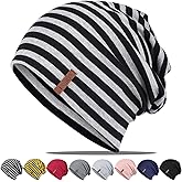 Slouchy Beanie for Women Cotton Beanies Hats Men Lightweight Soft Chemo Headwear Warm Skull Cap for All Seasons