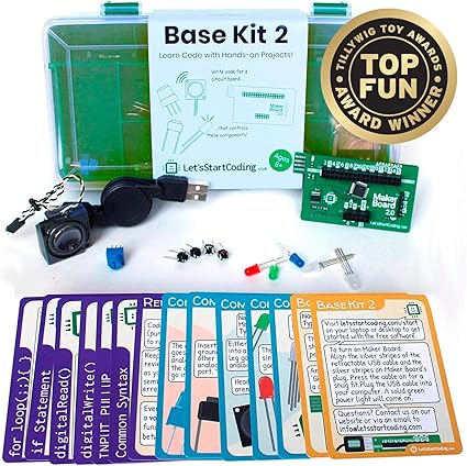 Base Kit 2 New For 2019 For Boys And Girls 89101112 To Learn Computer Programming And Circuits Over 50 Free Online Projects To Teach Steam