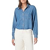 HUDSON Women's Raglan Balloon Sleeve Button Down Shirt