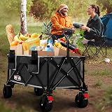 Overmont Heavy Duty Folding Trolley 150kg with Detachable All-Terrain Wheels view 2