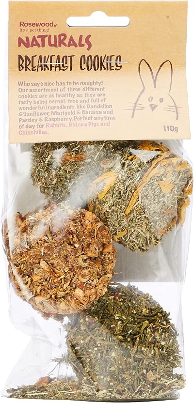 Rosewood Naturals Breakfast Cookies Small Animal Treats 110g