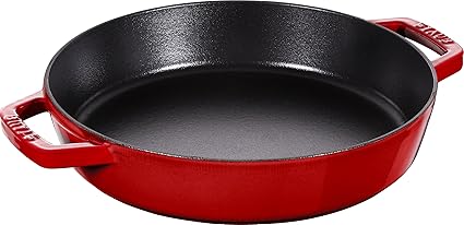 STAUB Sartén con Dos Asas 40511-519-0, Hierro Fundido, Color Rojo, 34 cm