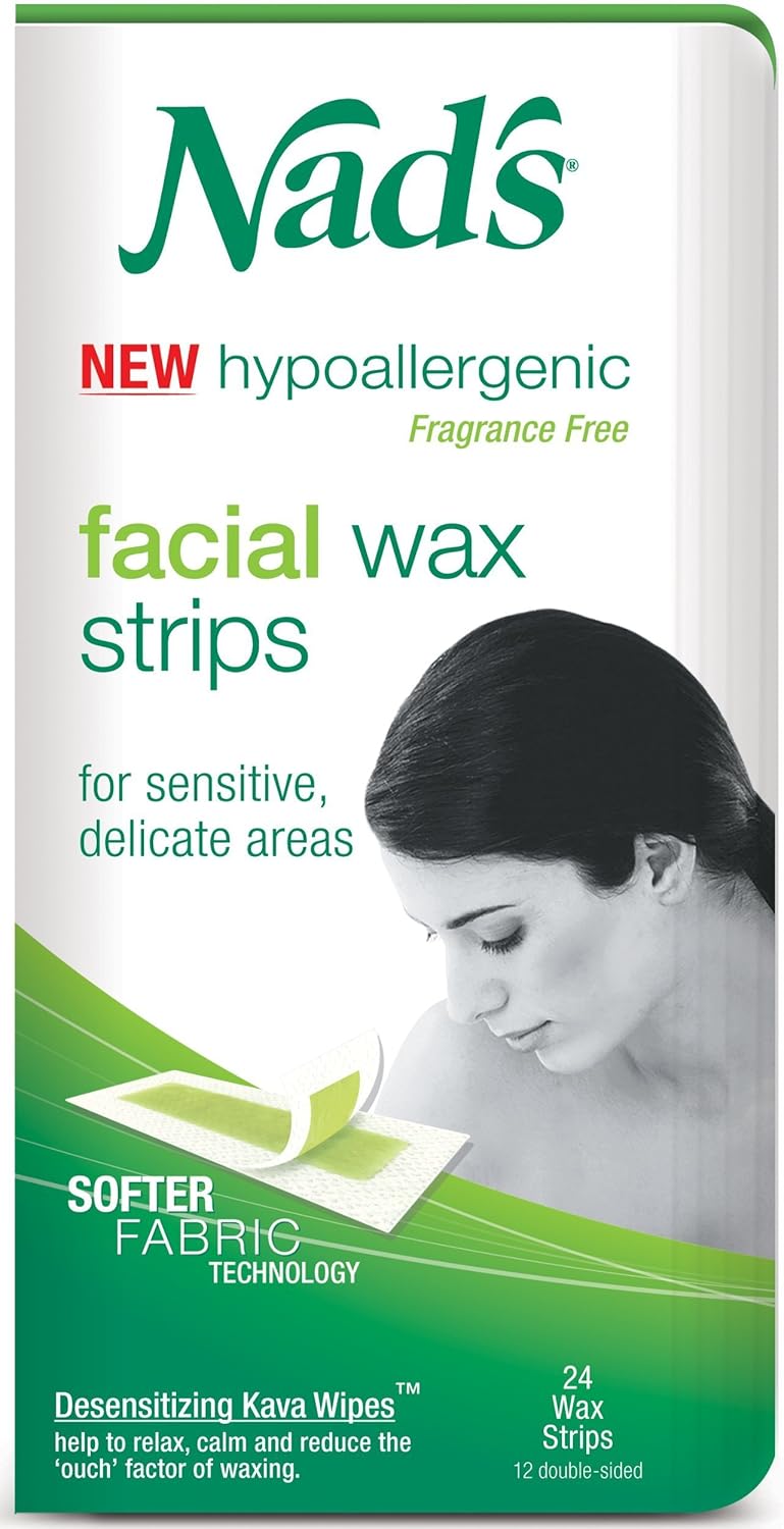 Nads Hair Removal Facial Strips 24 Count Amazon.ca Health & Personal Care