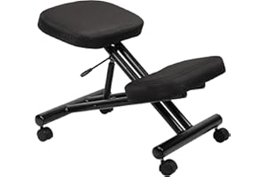 Boss Office Products B248 Ergonomic Kneeling Stool, Black, Low-Back