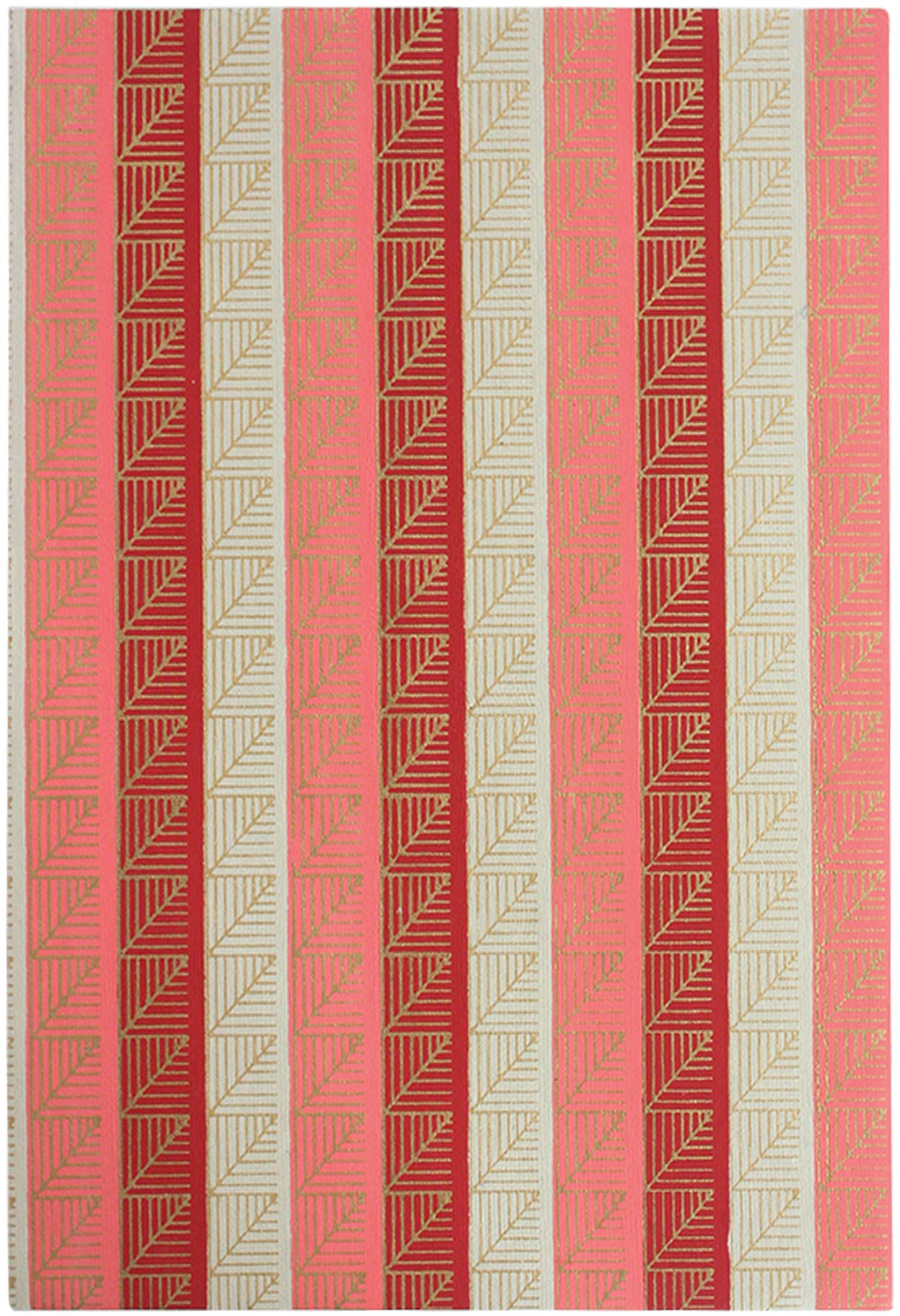 Emartbuy Handmade Soft Cover Exercise Book Diary Notebook A5 Size 32 Sheets (64 Pages) Red Gold