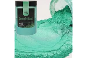 FIREDOTS Emerald Pearl Green Mica Powder - 100 Grams - Epoxy Resin Color Pigment - Metallic Green Mica Powder for Epoxy Resin - Green Epoxy Pigment Powder - Epoxy Color Pigment - Epoxy Resin Pigment