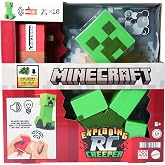 Mattel Minecraft Exploding RC Creeper with Lights &amp; Sounds | Creeper Toy with 10 Explosion Particles, Game-Authentic Movement &amp; Pixelated Design​