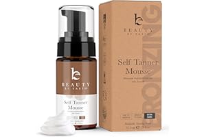 BEAUTY BY EARTH Self Tanner Tanning Mousse - Ultra Dark Self Tanner Mousse USA Made with Natural & Organic Ingredients, Self Tanning Foam for Fake Tan or Self Tan Foam, Sunless Self Tanners Best Sellers