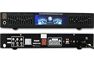 Mr. Dj USA DEQ500 19" Rack Mount Pro Dual 10 Band Stereo Graphic Equalizer EQ