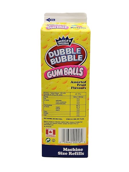 DUBBLE BUBBLE GUMBALLS, 20OZ CARTON (1)