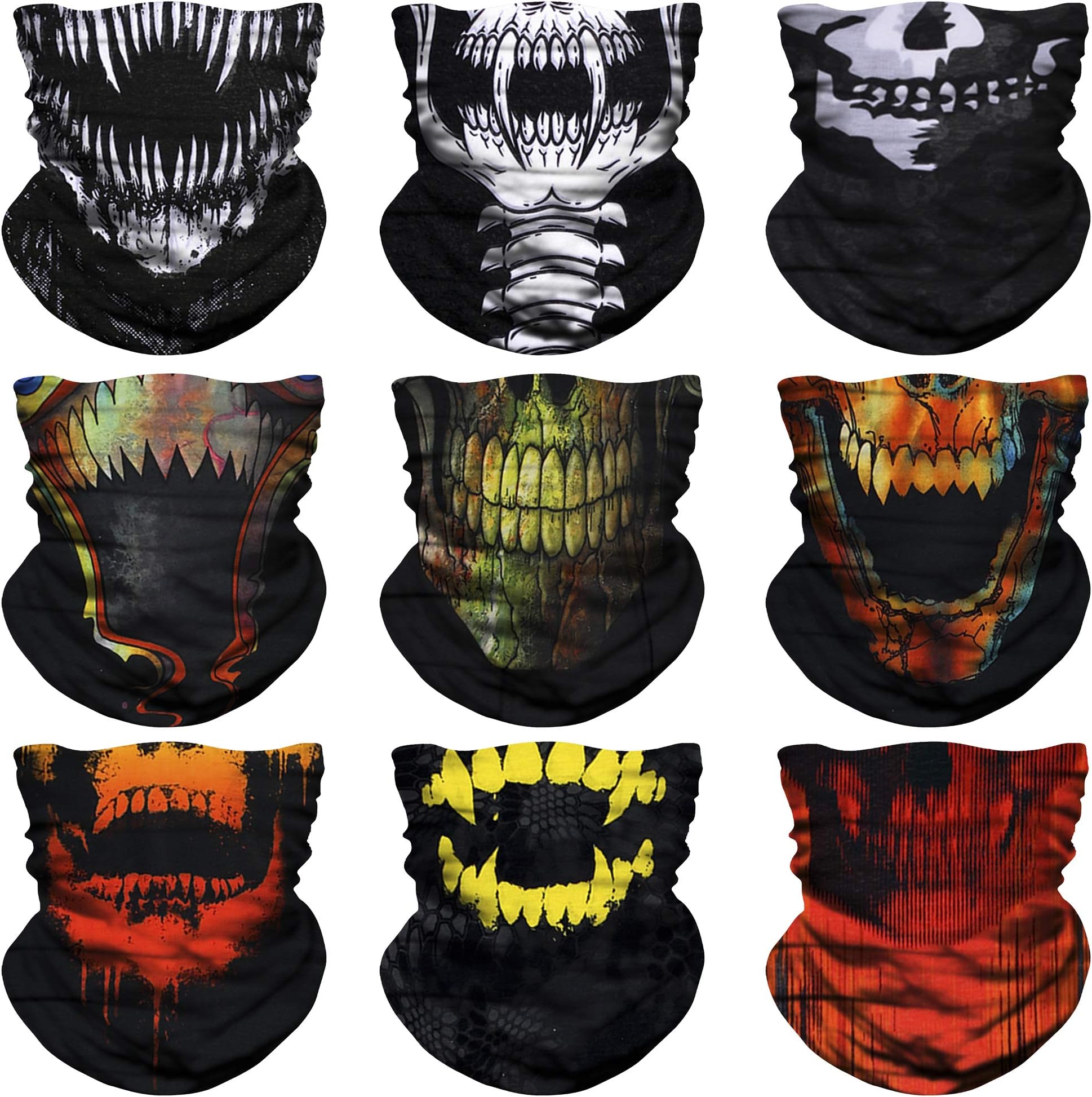 Bandana Face Mask Headband for Men Women Headwear Head Wrap Neck Gaiter Multifunctional Headwear Seamless Face Cover Scarf Mask Breathable for Outdoor Windproof Sun Dust Protection