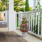 PRTECY Flueyer 2 Pcs Plant Trellis Garden Metal Support Stake 40x20cm view 3