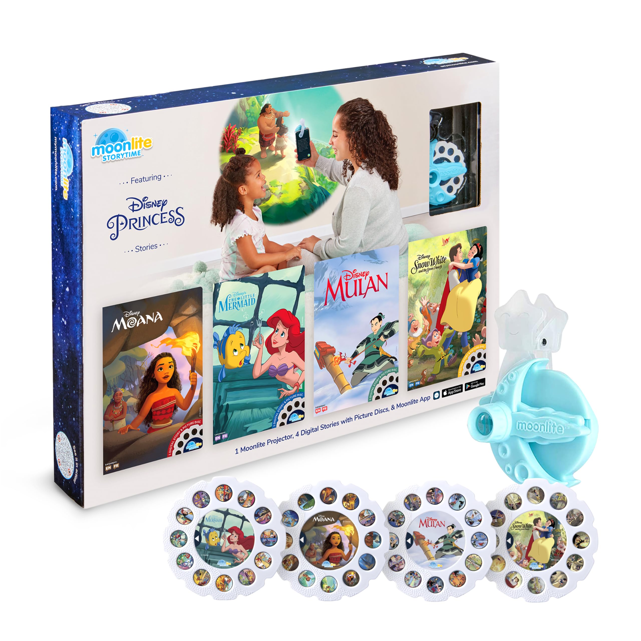 Moonlite Mini Projector with 4 Disney Princess
