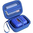 BOVKE Carrying Case for Bitzee Disney/Bitzee Magicals/Bitzee Interactive Toy Digital Pet and Case, Travel Holder Fits Bitzee Virtual Electronic Pets Kids Toys, Extra Space for Batteries, Blue
