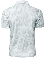 LE VONFORT Mens Camouflage Performance Golf Polo