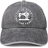 InnoBeta Sewing Gifts for Sew Lovers & Women, Embroidered Cap, Adjustable Hat Gifts Accessory for Birthday & Christmas Grey