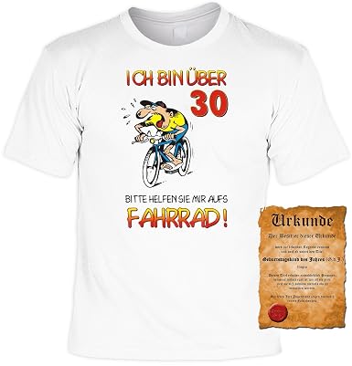 Zum 30 Geburtstag Lustiges Sprüche Tshirt Ich Bin über 30