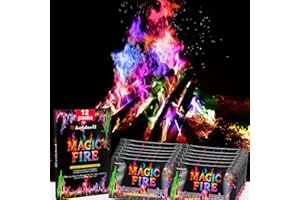 Hotdevil Fire Color Changing Packets (12Pack) Magical Flames Fire for Outdoor Campfires, Fire Pits, Fireplaces,Campfire Accessories, Compatible with Wood