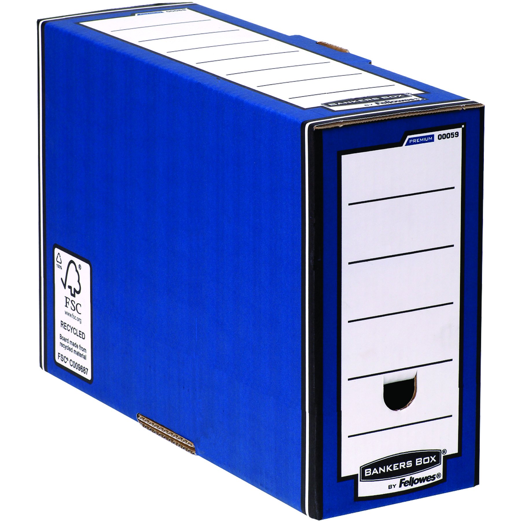 Fellowes R-Kive Premium Transfer File - Blue/White(Pack of 10)