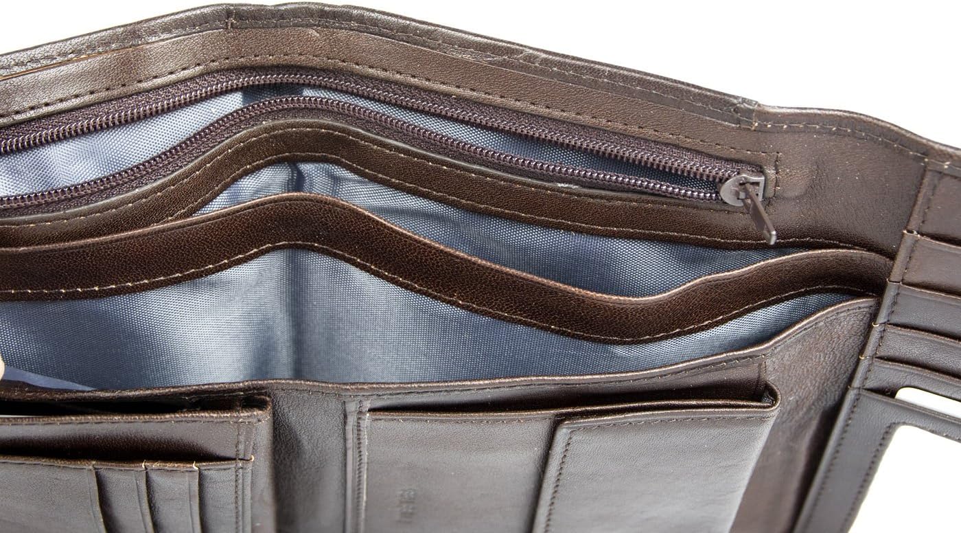 Il Giglio Women's Genuine Leather Wallet Without Any Logos or Markings Brown - Image 5