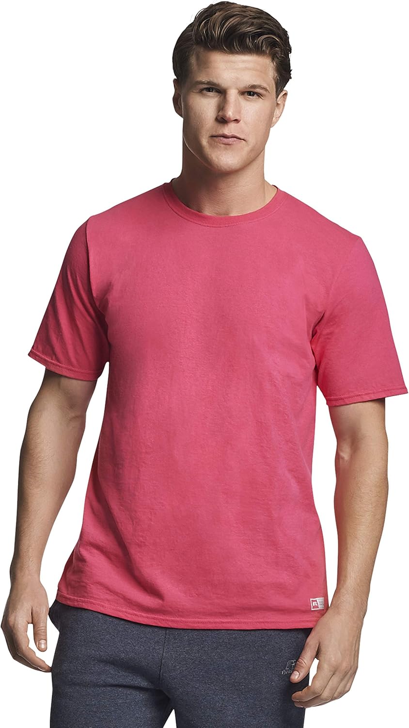 Russell Athletic Men's Cotton Performance Short Sleeve T-Shirt at  Men’s Clothing store