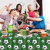 LKITMIUT Football Tablecloths 4 Pack 86x51 in Plastic Sports Cover view 2