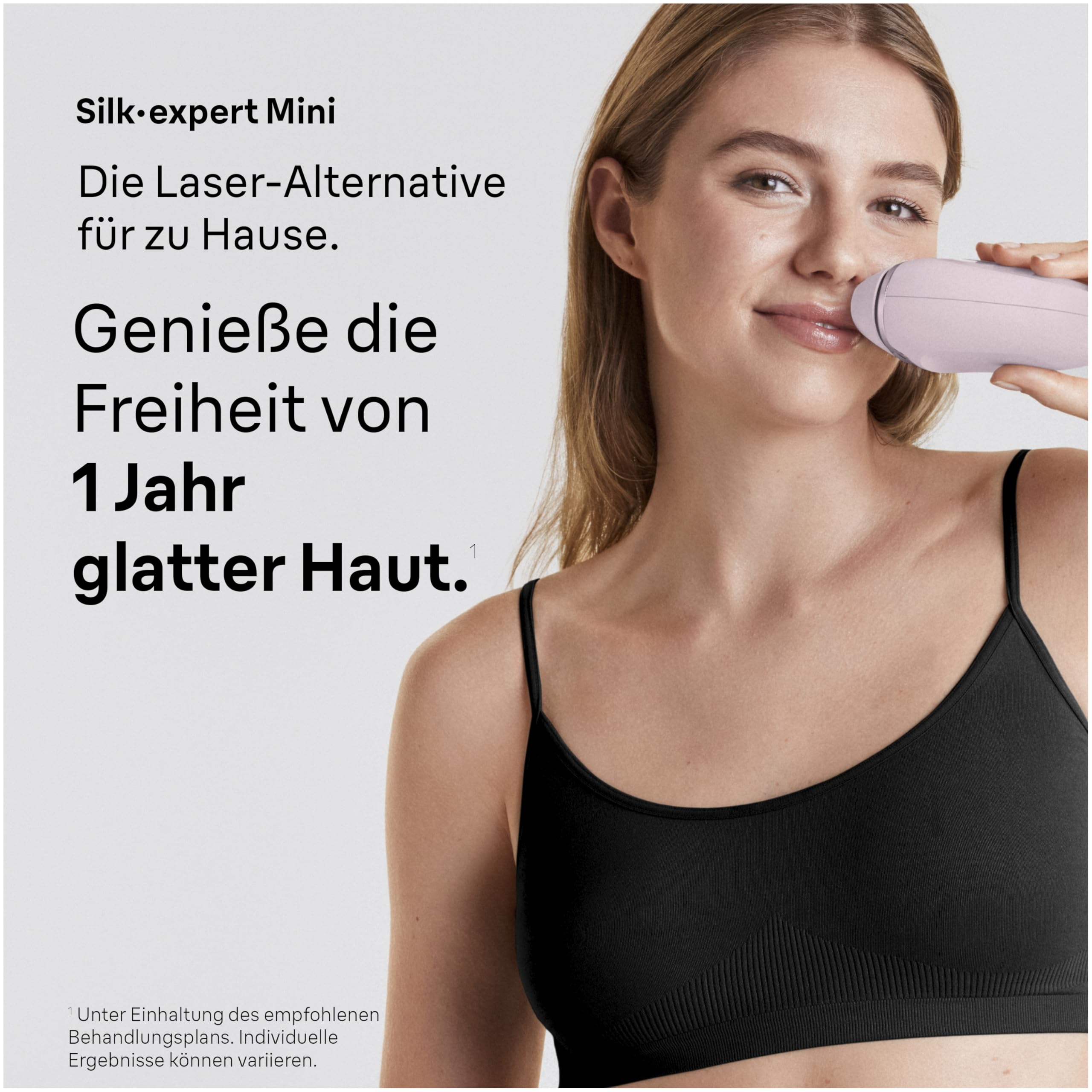 Braun Smart IPL Geräte Haarentfernung Silk·expert Mini — Dauerhafte Laser Haarentfernung für Zuhause, Designed in Germany — Inkl. Etui, Gesichtstrimmer und Gillette Venus Rasierer — PL1112, Rosa 2