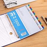 ROSSHINE 5 Pack 1-31 Part A4 File Dividers 11-Hole PVC Multi-Color Content List view 4