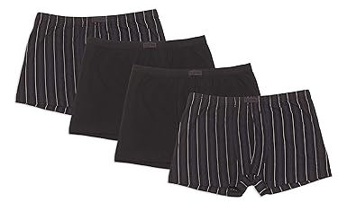Frank Fields Herren Retro-Pants aus Baumwolljersey, Pants für Männer, Shorts Herren, 4er Pack von Größe 5/M bis14/6XL