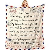 Birthday Gifts for Mom, Mom Gifts from Daughters Son, to My Dear Mommy Blanket, Best Moms Ever Gift, Moms Gift for Christmas Mothers Day Valentines Day, Cozy Mama Blanket for Couch Bed Sofa 50"x60"