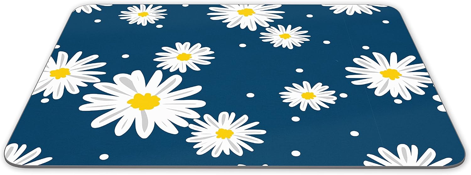 Destination Vinyl Ltd Pretty Daisy Flowers Mouse Mat Pad - Mum Sister Daughter Computer #13172, Multicolor, 23.5cm x 19.6cm x 5mm - Image 3