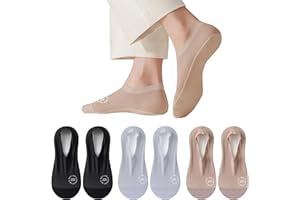 6 Pairs No Show Socks Women Thin Non Slip Liner Breathable Invisible Socks for Flats Boat