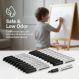 Volcanics Dry Erase Markers Whiteboard Pens Fine Tip Pack of 30 Black White view 4