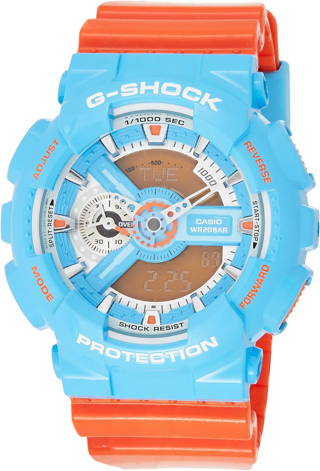 g shock blue orange