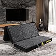 Vamcheer Tri Folding Mattress, 6 inch Queen Foldable Mattress, Tri-fold Memory Foam Mattress with a Collapsible and Washable Cover, Handle & Non-Slip Bottom for Travel/Guest, 78"x58"x6", Grey
