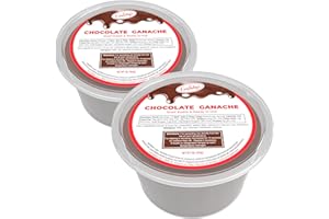 Cornaby's Ready to Use Chocolate Ganache (2 pack) | Rich & Creamy Chocolate Topping, Drizzle or Dip for Strawberries, Pretzels, Macarons, Cookies, Cupcakes & Layer Cakes | 2 Plastic Tubs - 1 LB Each
