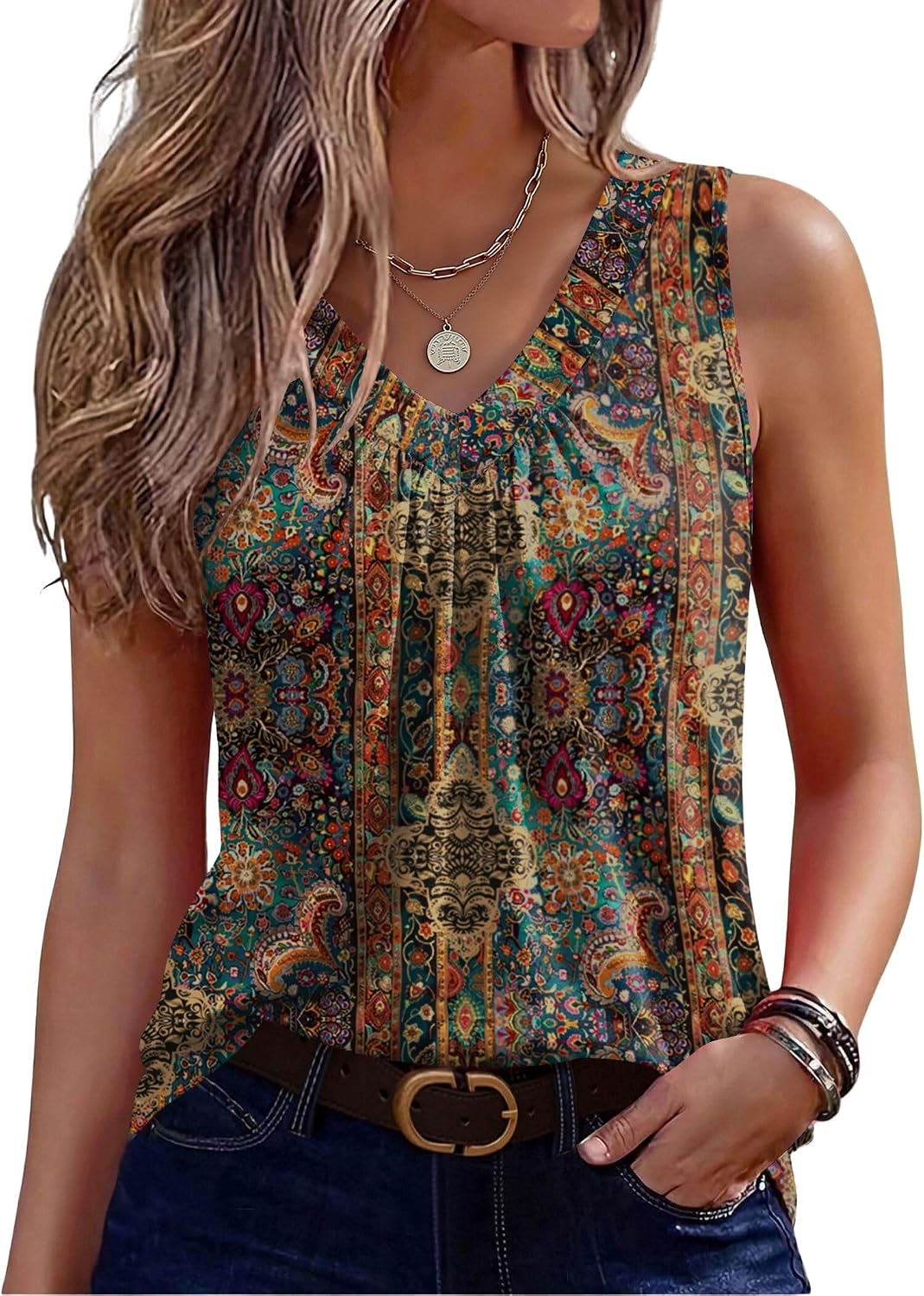 Effortless Elegance in Zeagoo V-Neck Tank Tops