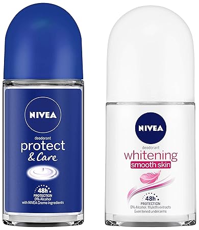 Buy Nivea Deodorant Roll On Protect Care 50ml And Nivea Deodorant Roll On Whitening Smooth Skin 50ml Online At Low Prices In India Amazon In