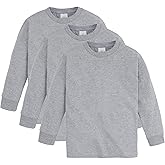 Hanes Boys ComfortSoft Long-Sleeve T-Shirt Pack, Cotton Tees for Boys, 3-Pack