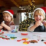 Pllieay Christmas Fuse Beads Kit 4300PCS 24 Colours 5MM Iron Beads w/ Pegboards view 2